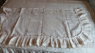 Colcha vintage beige