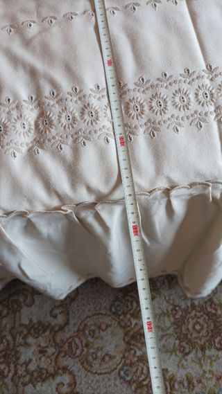 Colcha vintage beige