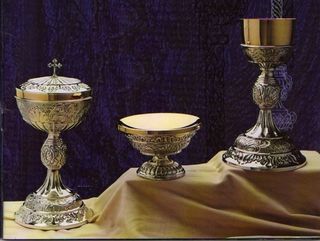 Articulos religiosos bañado en oro