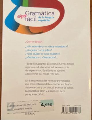 Gramática fácil de la lengua española: Resuelve...