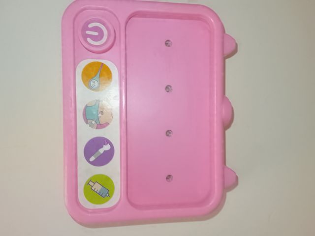 Mesa de exploración infantil rosa