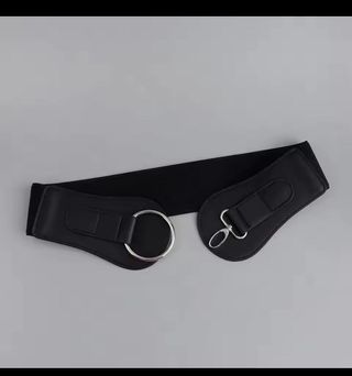 Cinturón negro elástico para mujer