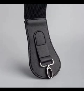 Cinturón negro elástico para mujer