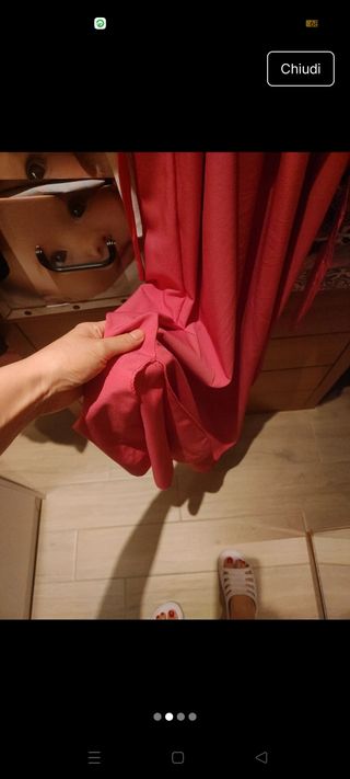 Vestito lungo rosa 