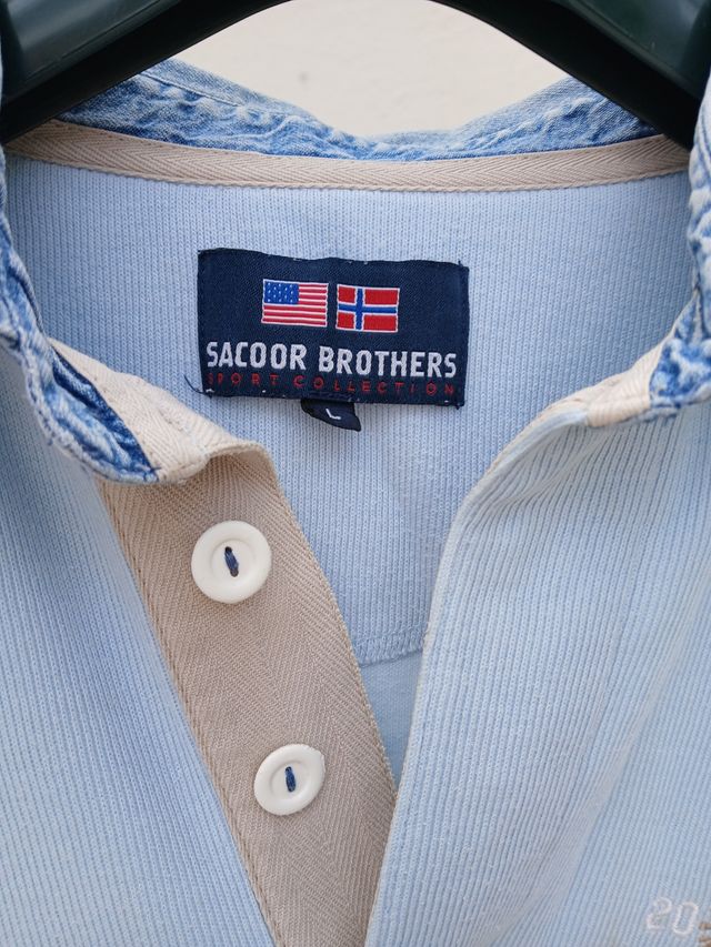 Camisola Sacoor - Azul e Bege