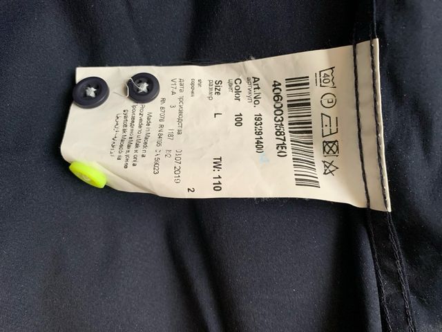 Camisa tono azul hombre L stretch