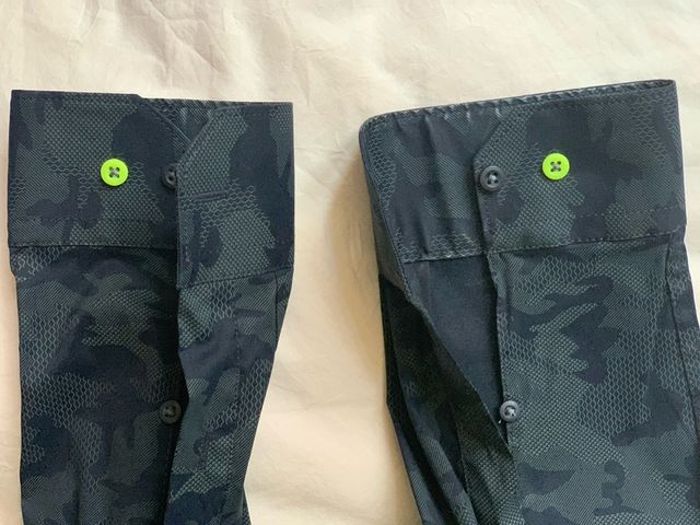 Camisa tono azul hombre L stretch