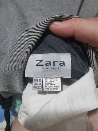 Americana gris a rayas