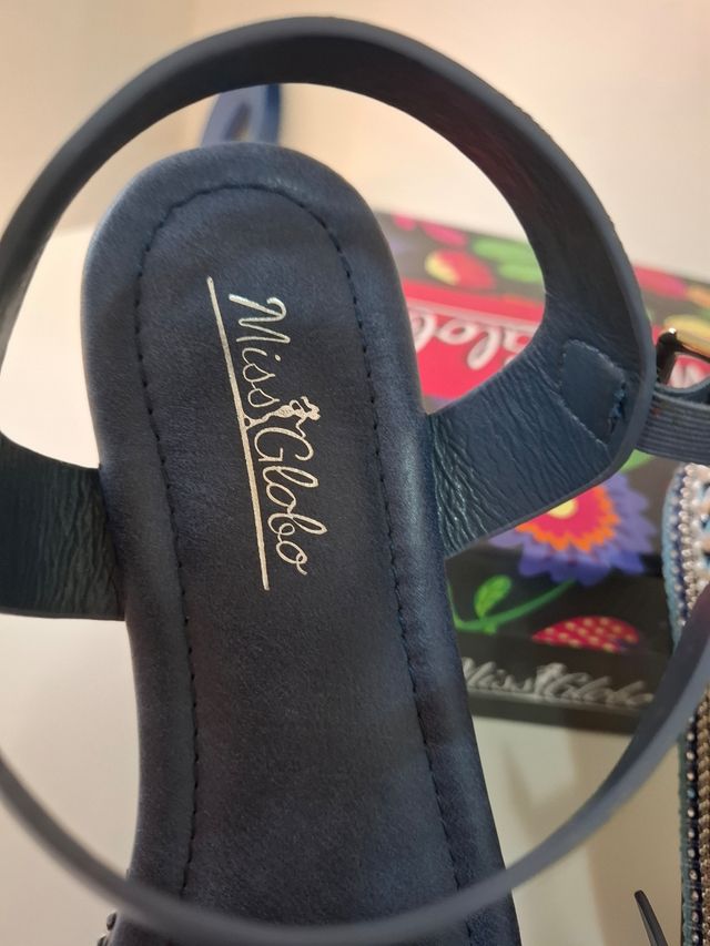 Sandali Miss Globo blu avion