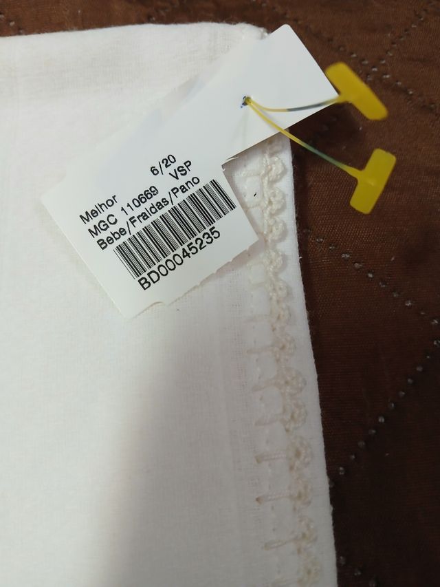 Fralda Bebê Bordada - Enxoval