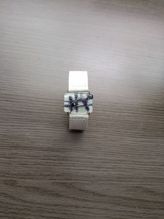 Pulsera cuero y vidrio