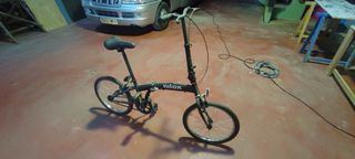 Bicicleta plegable NILOX negra