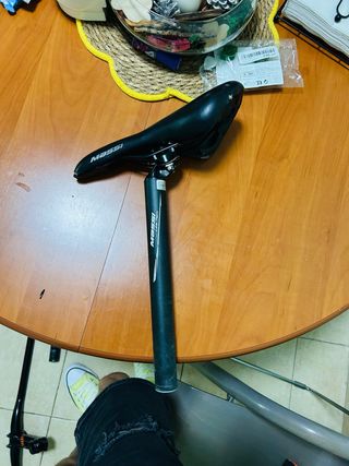 Tija y sillín bici Massi