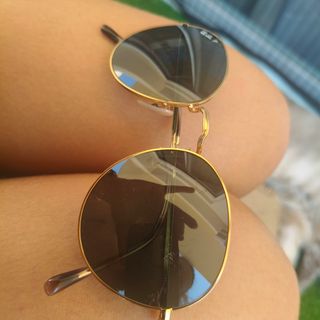 Ray-Ban redondas doradas