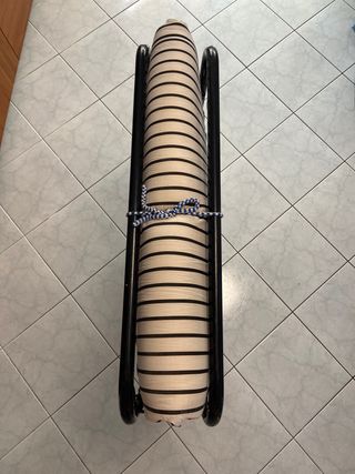 Somier metálico plegable con colchón