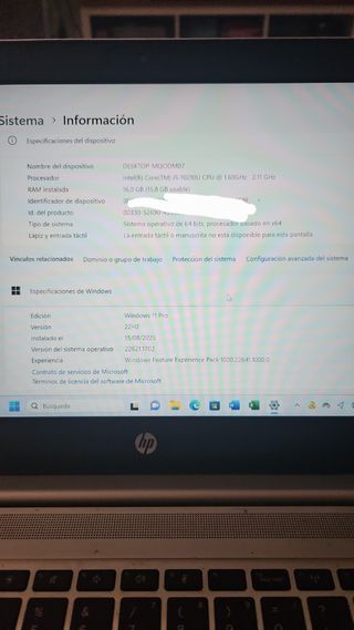 HP Elitebook - Portátil Plata