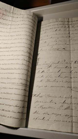 Documento antiguo Bendición 1856