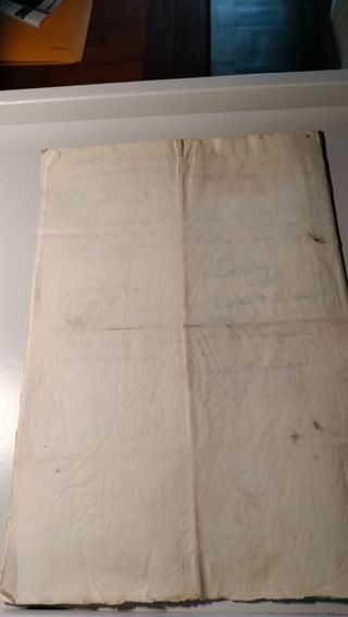 Documento antiguo Bendición 1856