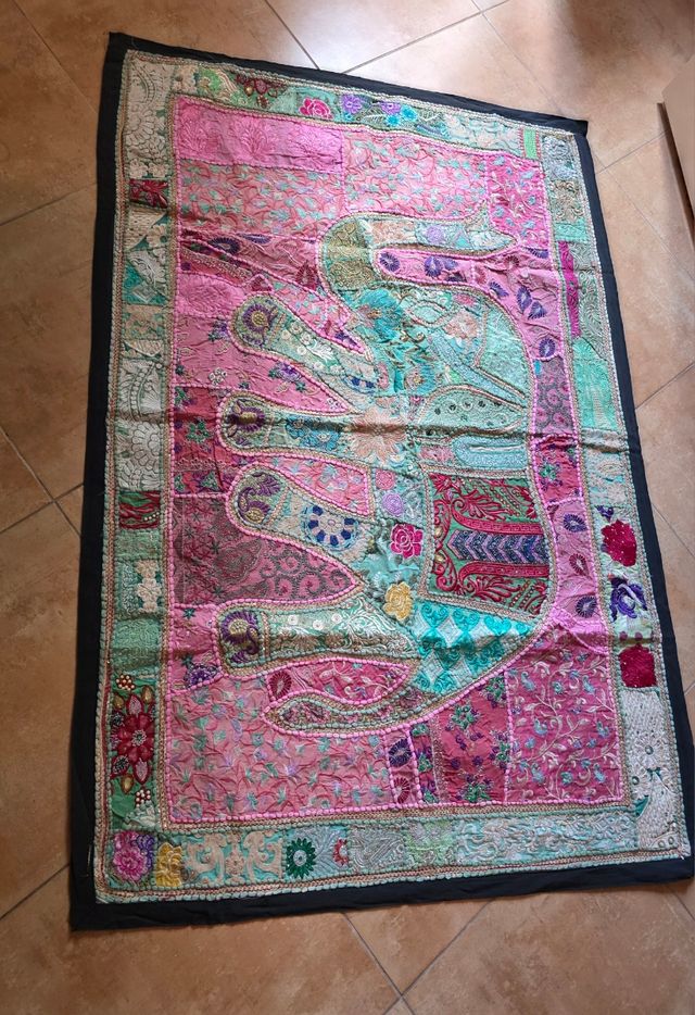 Tapiz artesanal multicolor 1,5x1m