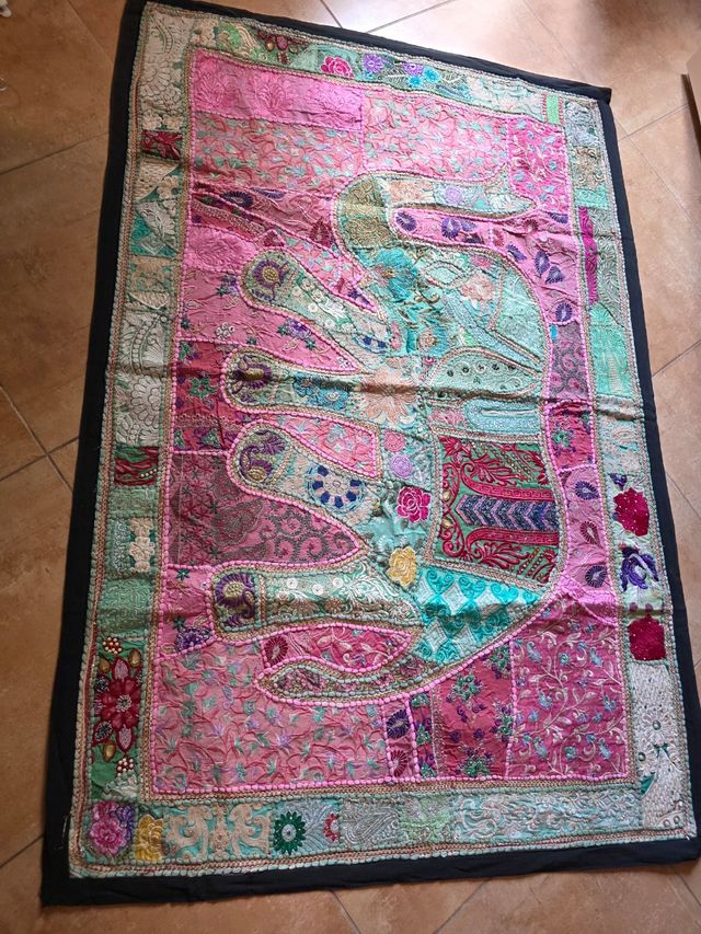 Tapiz artesanal multicolor 1,5x1m