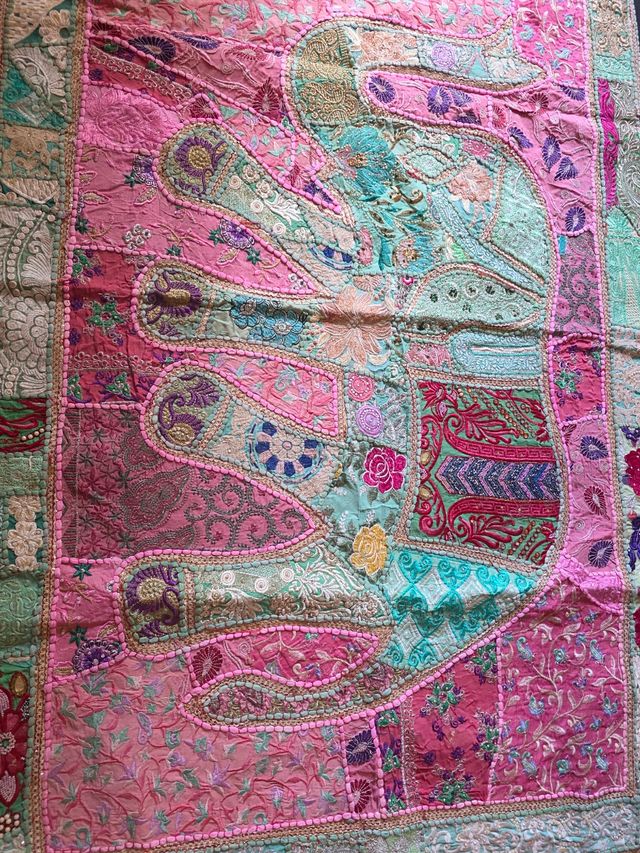 Tapiz artesanal multicolor 1,5x1m