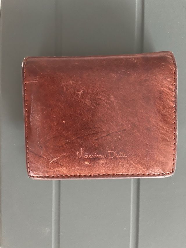 Cartera Piel Auténtica Marrón