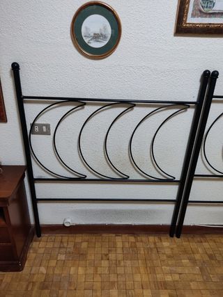 Cabeceros cama hierro - Negro