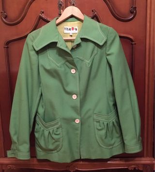 Chaqueta Theos vintage verde