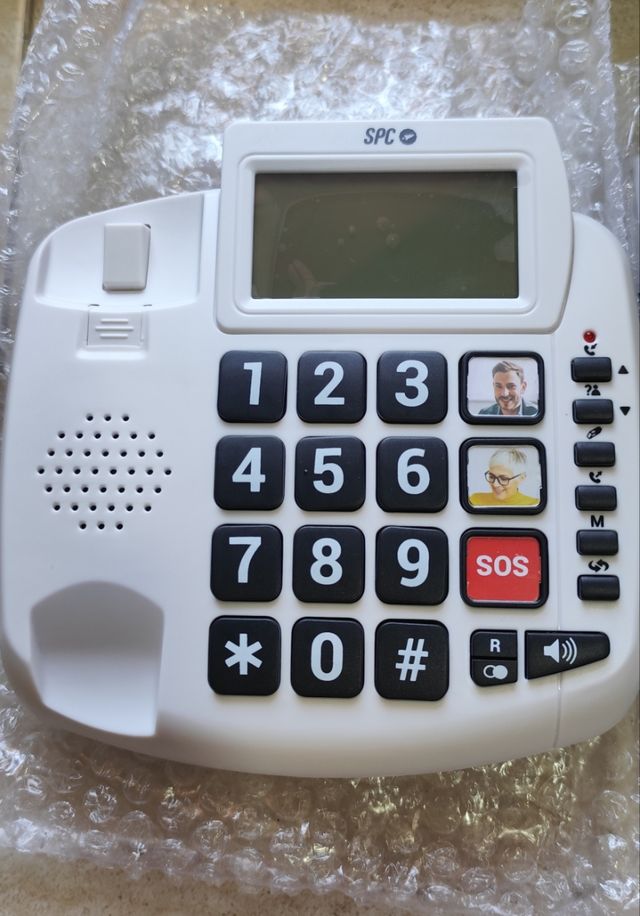 Teléfono fijo SPC blanco - fácil uso