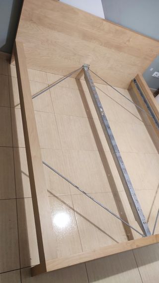 Estructura cama 160cm -madera-metal