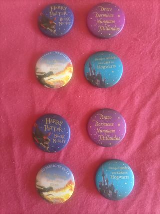 8 Chapas Harry Potter Originales