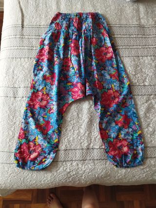 Pantalones harem multicolor