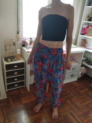 Pantalones harem multicolor