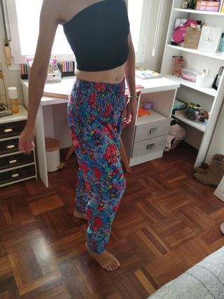 Pantalones harem multicolor