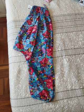 Pantalones harem multicolor
