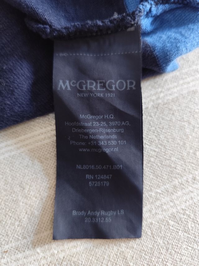 Polo McGregor rayas azul marino