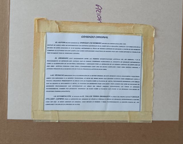 2 Litografías Enrique Cid Romero