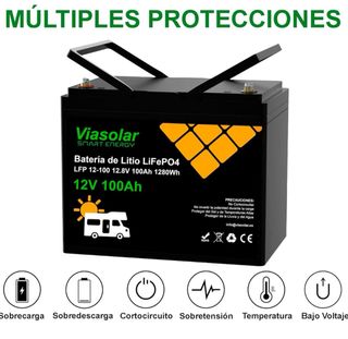 Batería Litio LifePO4 12V 100Ah