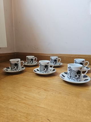 Juego té 6 tazas | vacas