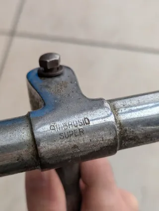 Manubrio bici Ambrosio Super vintage epoca raro