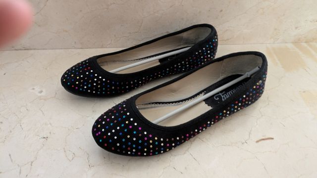 Manoletinas Mustang azul marino