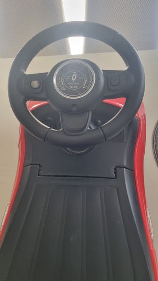 Coche correpasillos Fiat 500 rojo