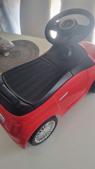 Coche correpasillos Fiat 500 rojo
