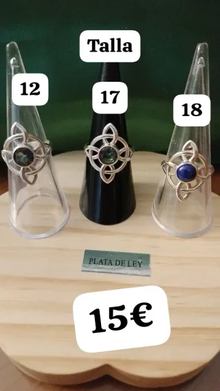 Anillo plata Rubí místico Talla 16