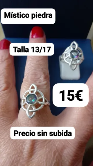 Anillo plata Rubí místico Talla 16