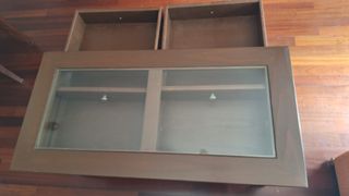 Mesa centro madera - cristal