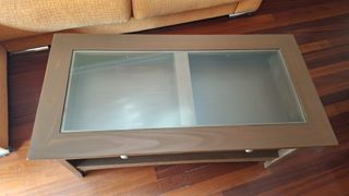Mesa centro madera - cristal