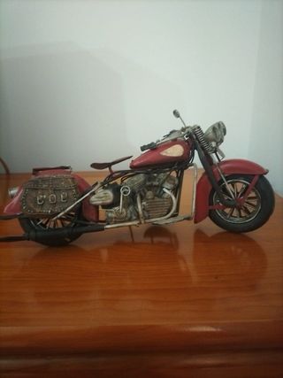 Moto clásica decorativa