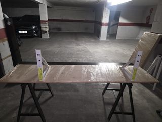 Mesa escritorio plegable blanca