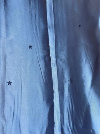 Cortina plateada satinada 230x135cm